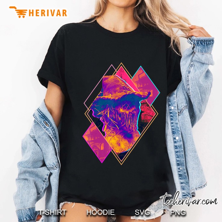 Halloween Scary Scarecrow - Creepy Spooky Evil Vaporwave Art Hoodie