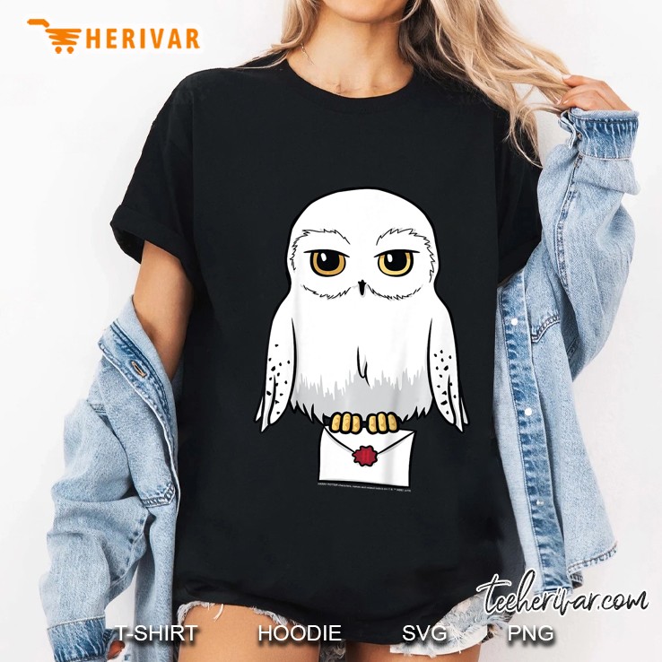 Kids Harry Potter Hedwig Cute Cartoon Portrait Ladies Tee