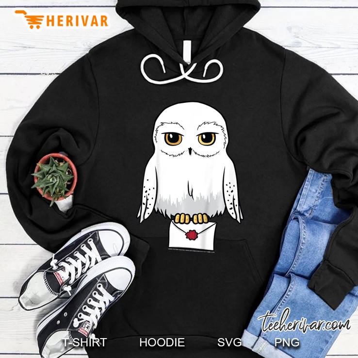 Kids Harry Potter Hedwig Cute Cartoon Portrait Hoodie