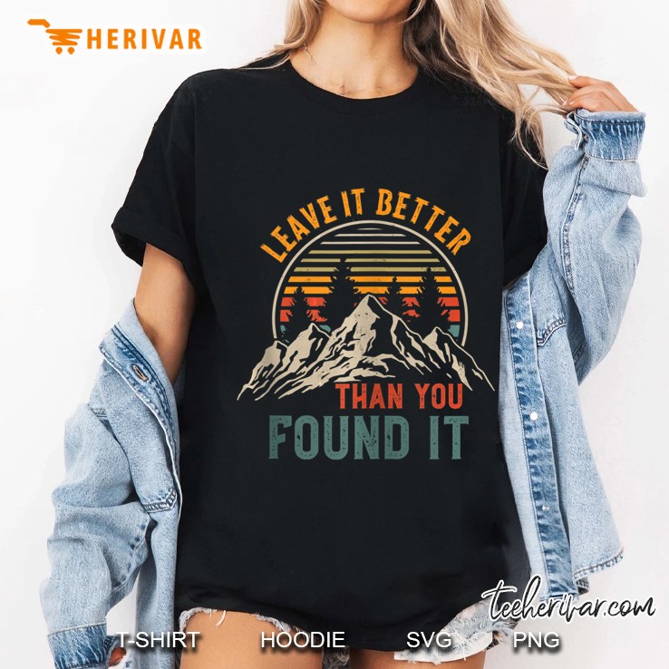 Leave It Better Than You Found It Nature Lover Retro Sun Ladies Tee