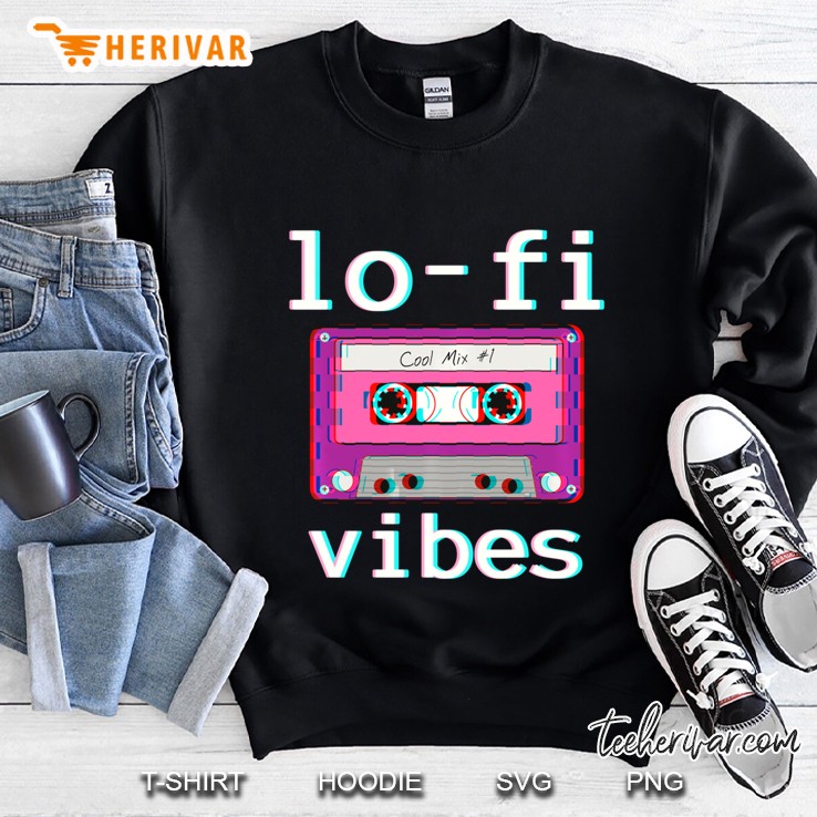 Low Fidelity Music Graphic Aesthetic Tape Lo-Fi Vibes Print Pullover Mugs