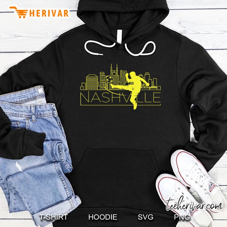 Nashville Soccer City Skyline Hoodie