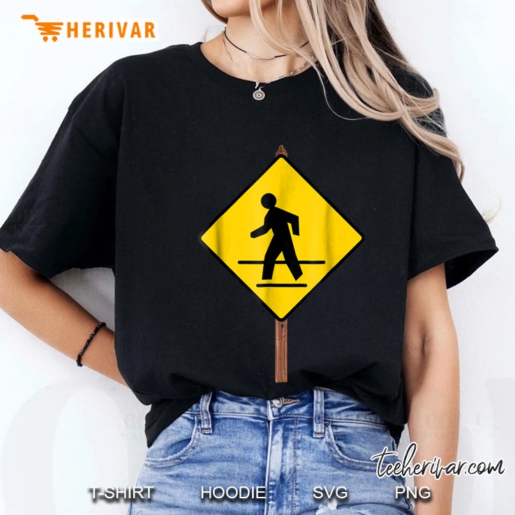 Pedestrian Crossing Road Sign Costume Hoodie