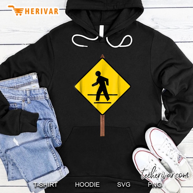 Pedestrian Crossing Road Sign Costume Mugs