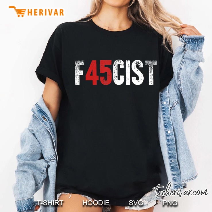 Trump Fascist 45 Impeach President Protest Fascism Ladies Tee