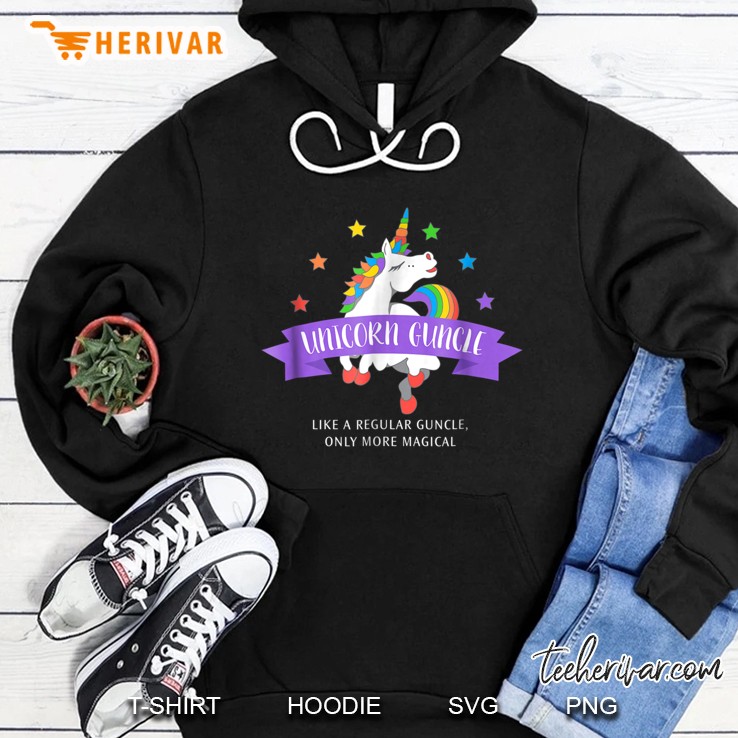 Unicorn Guncle Shirt Funny Cute Magical Hoodie