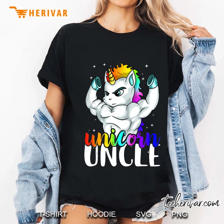 Unicorn Uncle Unclecorn Shirts For Men Manly Unicorn Ladies Tee