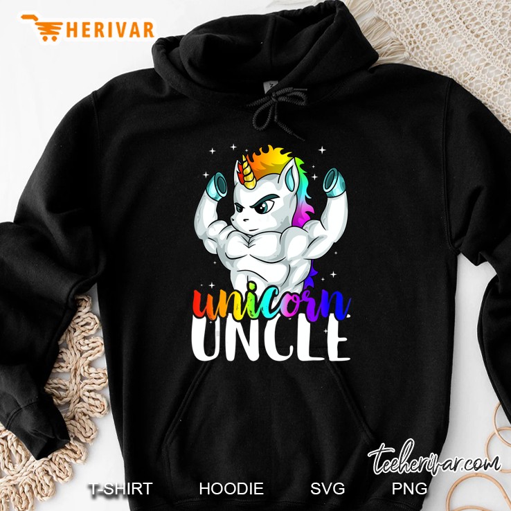 Unicorn Uncle Unclecorn Shirts For Men Manly Unicorn Hoodie