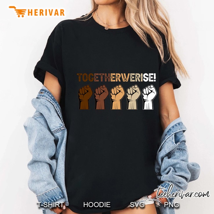 Togetherwerise Colorful Hands Version Hoodie