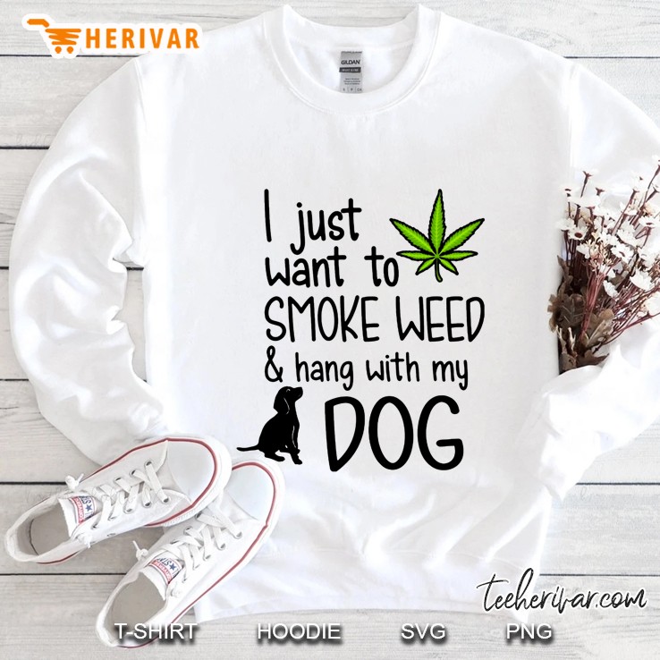 I Just Want To Smoke Weed & Hang With My Dog Dachshund Version Mugs