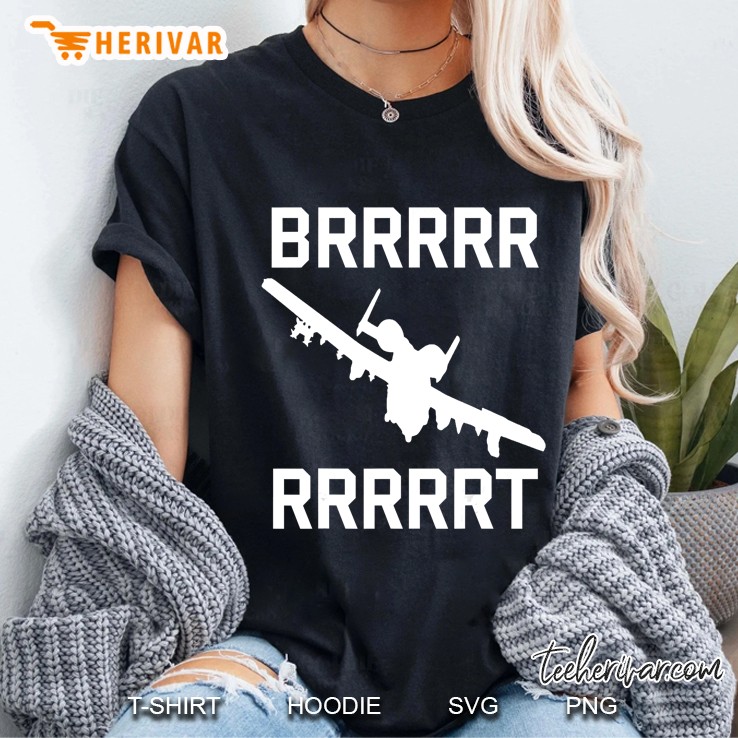 A-10 Thunderbolt Brrrt - Warthog, Military Jet Ladies Tee