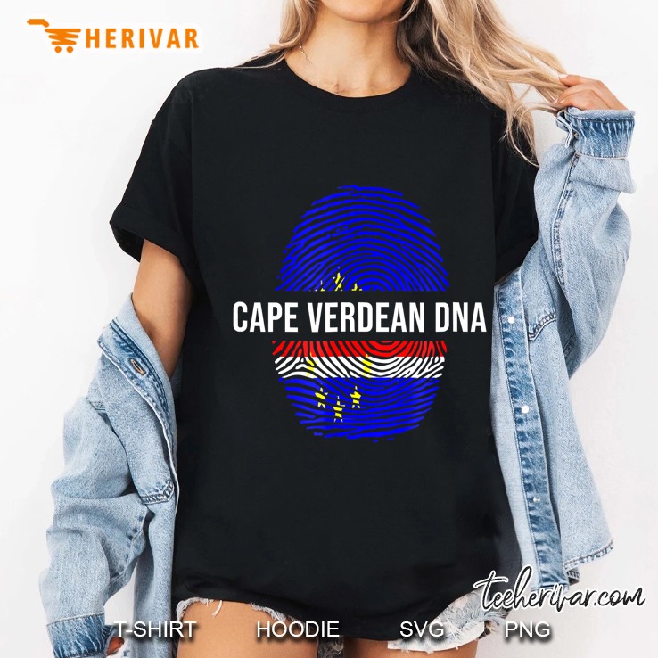 Cape Verdean Dna Cape Verde Flag Ladies Tee