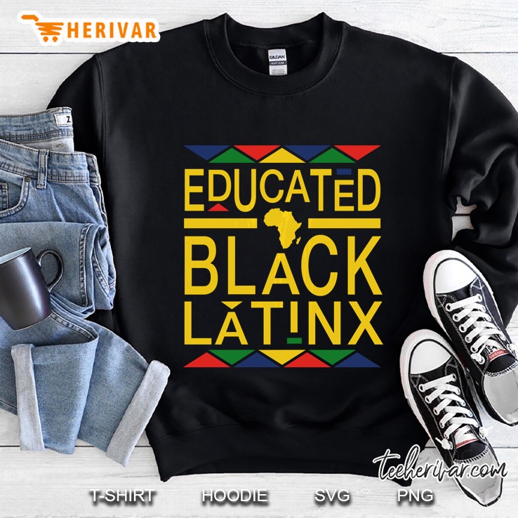 Educated Black Latinx Dashiki Print African Pride Sweatshirt