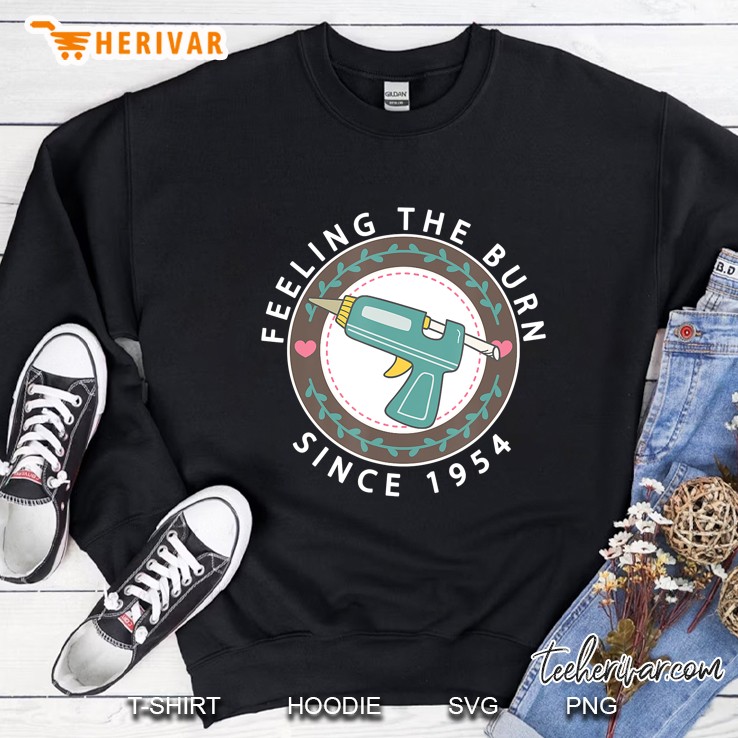 Feeling The Burn Novelty Craft Hot Glue Gun Crafters Humor Sweatshirt