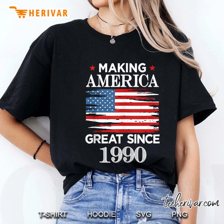 Funny Making America Great Since 1990 Birthday Party Gift Ladies Tee