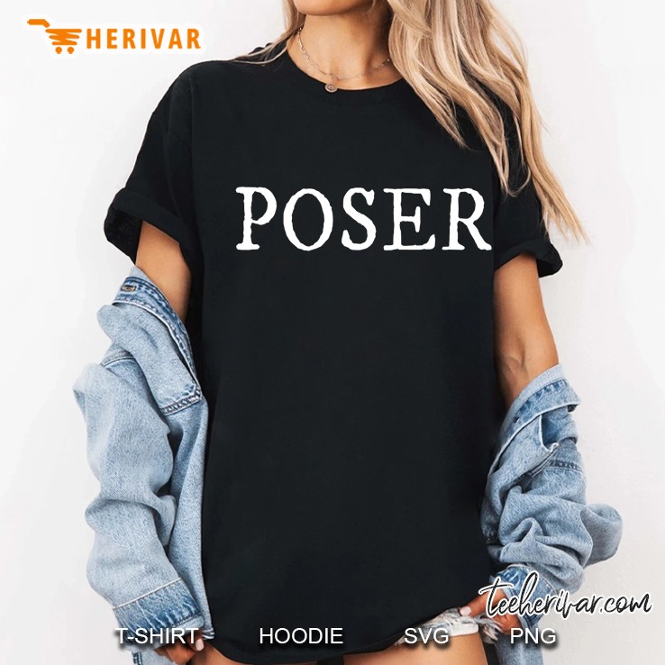 Funny Retro Vintage Word 1980S Poser Skater Hoodie