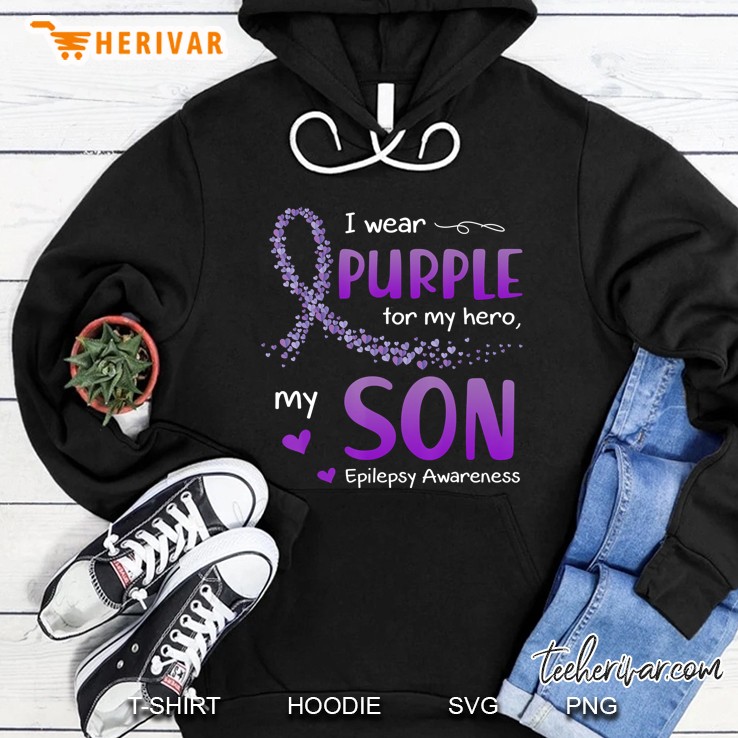 I Wear Purple For My Son Epilepsy Awareness Mugs