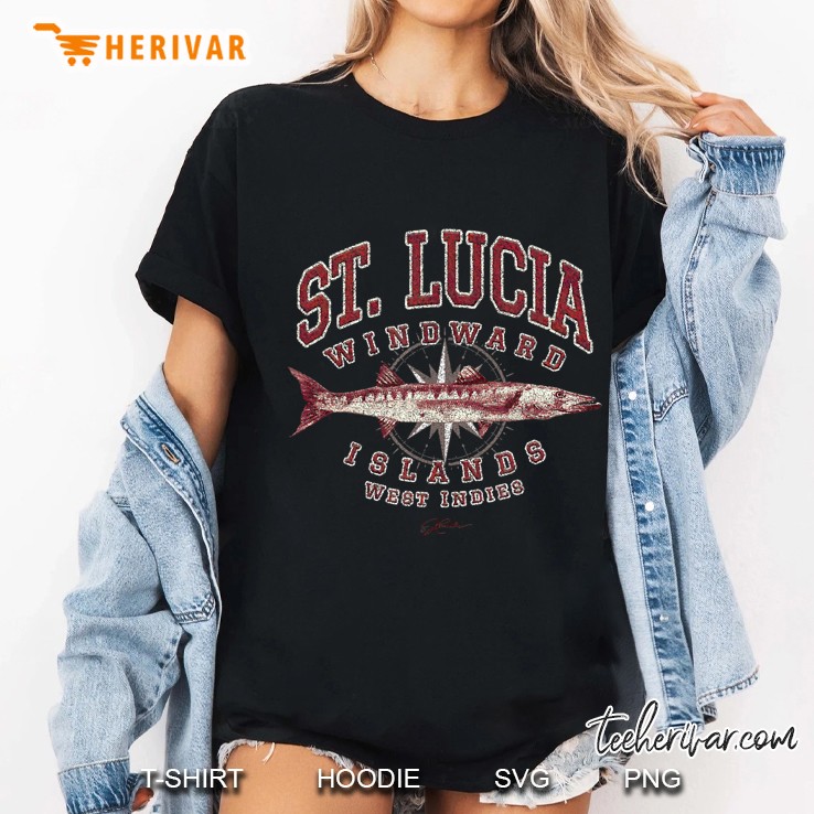 Jcombs St. Lucia Great Barracuda (Distressed) Ladies Tee