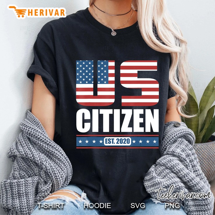 New Us Citizen Gift - Proud United States Citizen Est. 2020 Ladies Tee