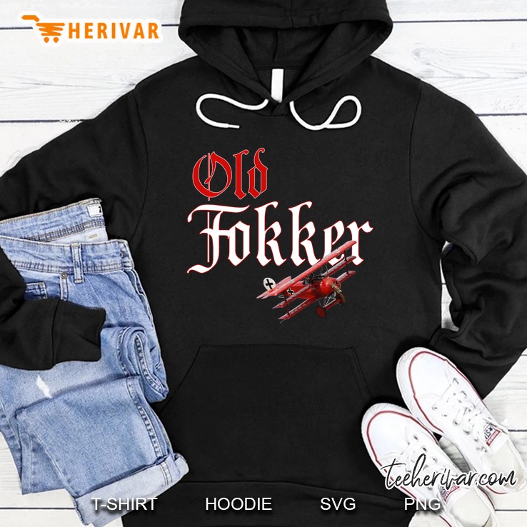 Old Fokker Dr1 Triplane Ww1 Fighter Plane Hoodie