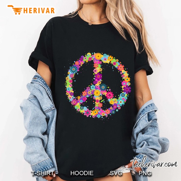 Peace Love Hippie Costume Tie Die 60S 70S Hoodie