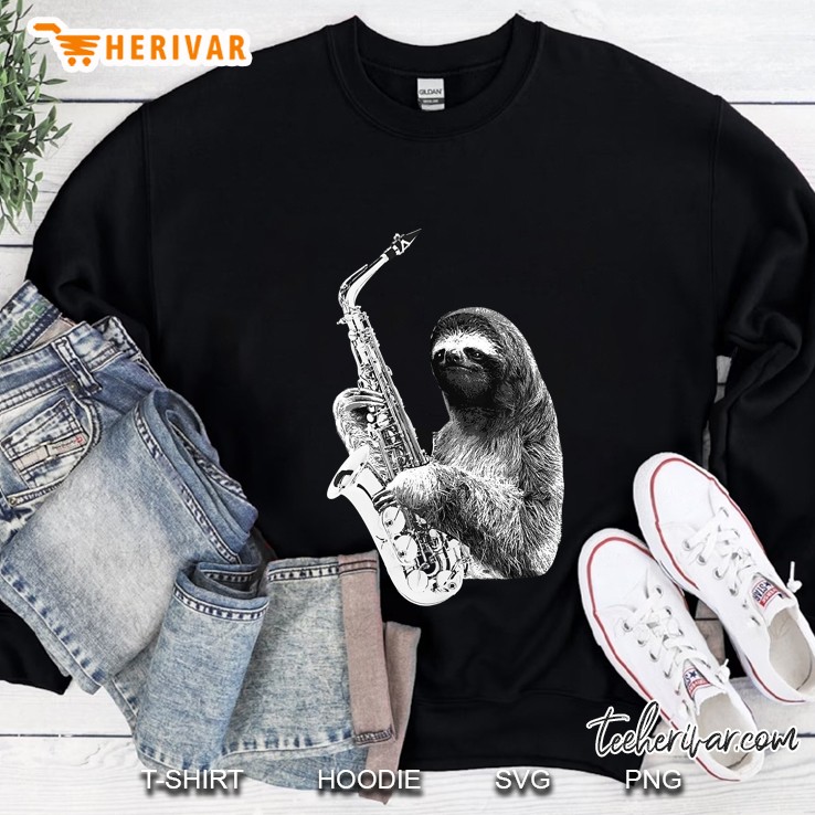 Saxophone Shirt Slow Jams Sloth Shirt Sloth Funny Sweatshirt