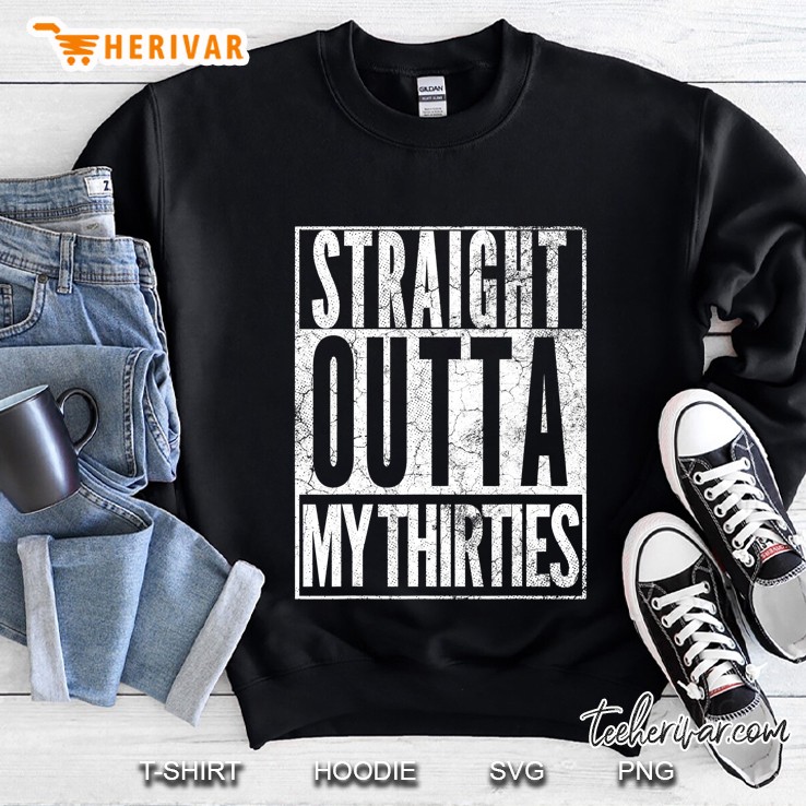 Straight Outta My Thirties 1980 40Th Birthday Gift 40 Years Sweatshirt