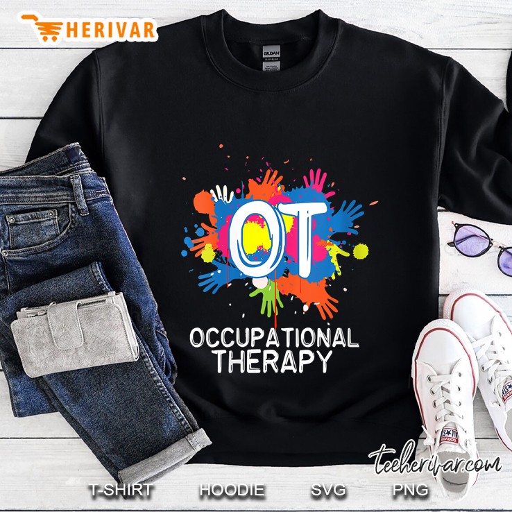 Womens Ot Color Hands Occupational Therapy Gift Therapist Mugs