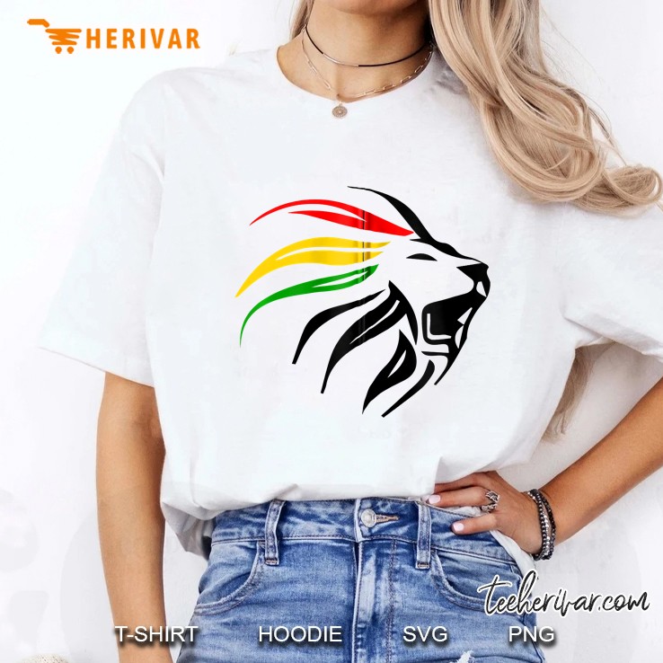 Rasta Lion Rastafari Colors Gift For Reggae Lover Zip Ladies Tee