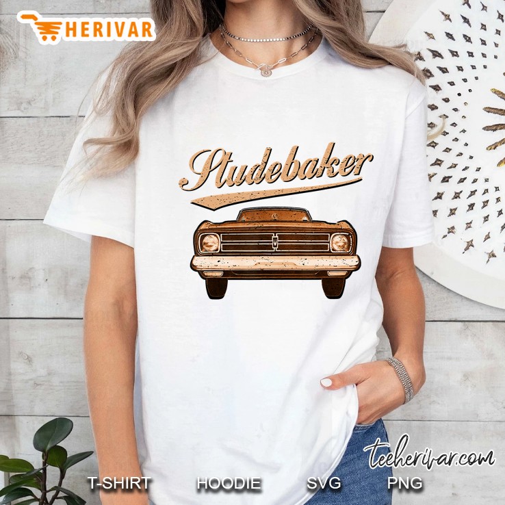 Studebaker Classic Car Collector Vintage Retro Art Graphic Ladies Tee