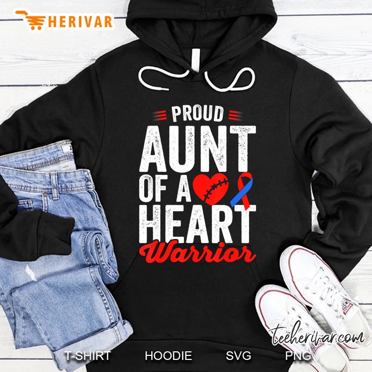 Proud Aunt Of A Heart Warrior Hoodie
