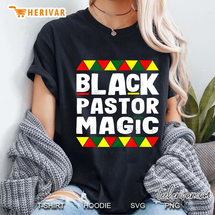 Black Pastor Magic Black History Month Africa Pride Ladies Tee