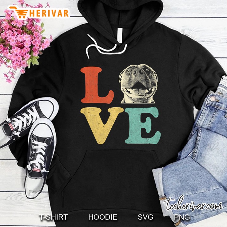 I Love My American Pitbull Terrier Dog Lovers Hoodie
