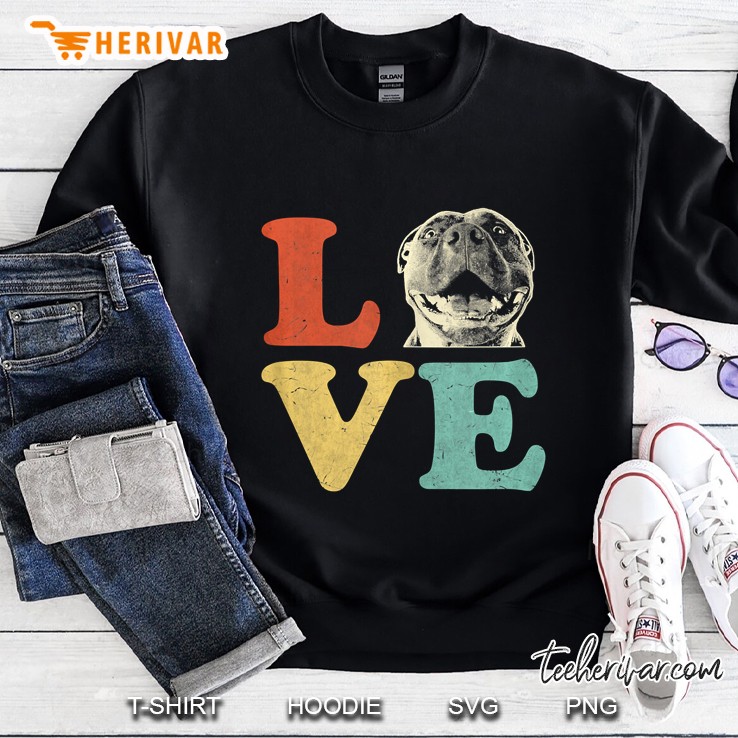 I Love My American Pitbull Terrier Dog Lovers Sweatshirt