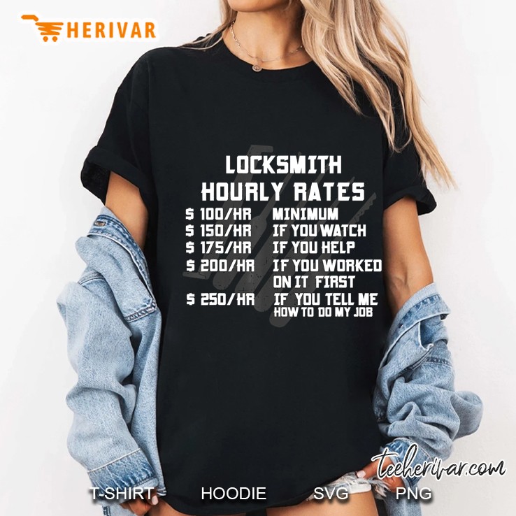 Locksmith Hourly Rates Funny Lock Picker Labor Worker Ladies Tee