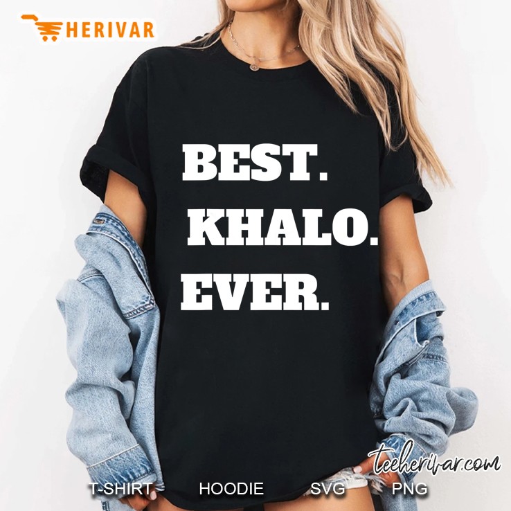 Mens Arabic Uncle Best Khalo Uncle Ever Ladies Tee