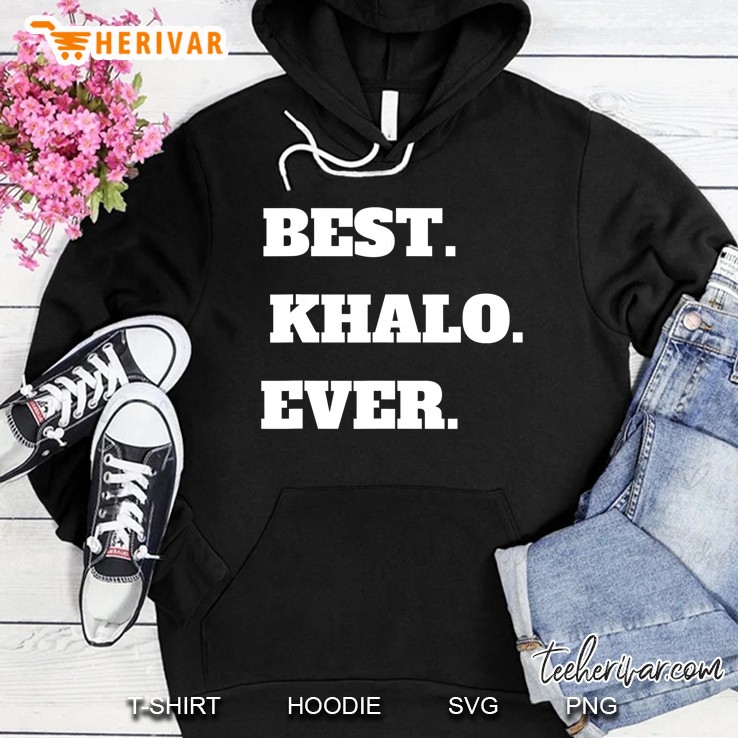 Mens Arabic Uncle Best Khalo Uncle Ever Hoodie