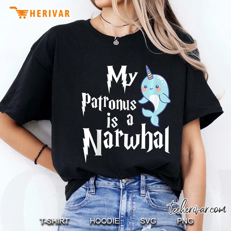 My Patronus Is A Narwhal Women Narwhal Lovers Hoodie