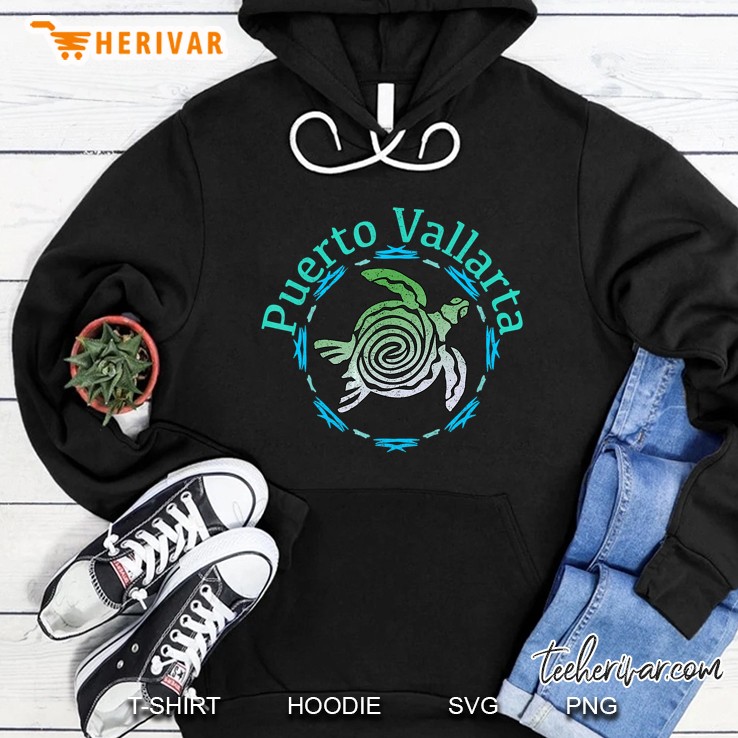Puerto Vallarta Tribal Turtle Hoodie