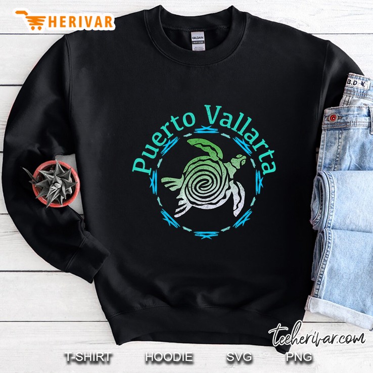 Puerto Vallarta Tribal Turtle Sweatshirt