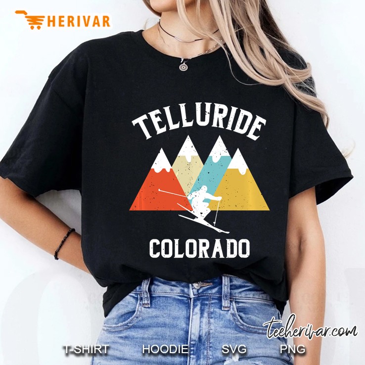 Telluride Colorado Ski Vacation Souvenir Pullover Ladies Tee