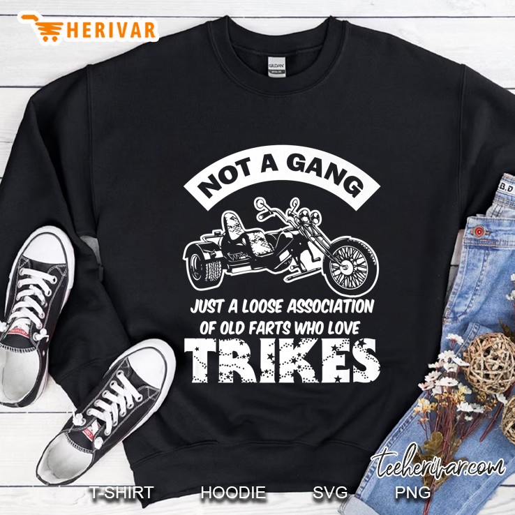 Trike Not A Gang Funny Motorcycle Triker Trikes Premium Sweatshirt