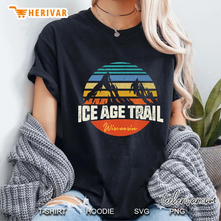 Vintage Ice Age Hiking Trail Wisconsin Ladies Tee