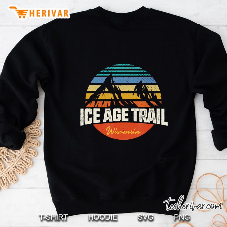 Vintage Ice Age Hiking Trail Wisconsin Sweatshirt