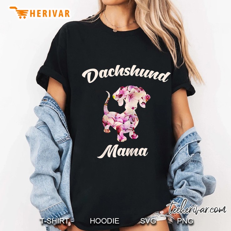 Womens Dachshund Mama Cute Mom Wiener Doxie Lover Owner Gift Hoodie