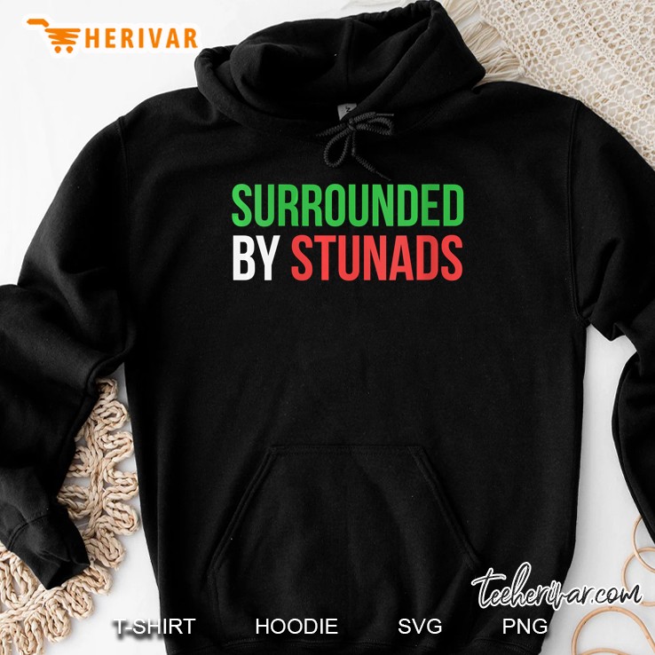 Womens Funny Italian Gifts Surrounded By Stunads Italian Sayings Hoodie