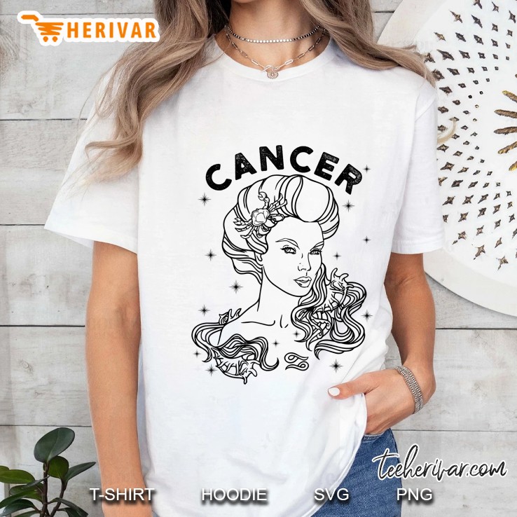 Cancer Zodiac Sign Horoscope Astrology Apparel Tee Gift Ladies Tee