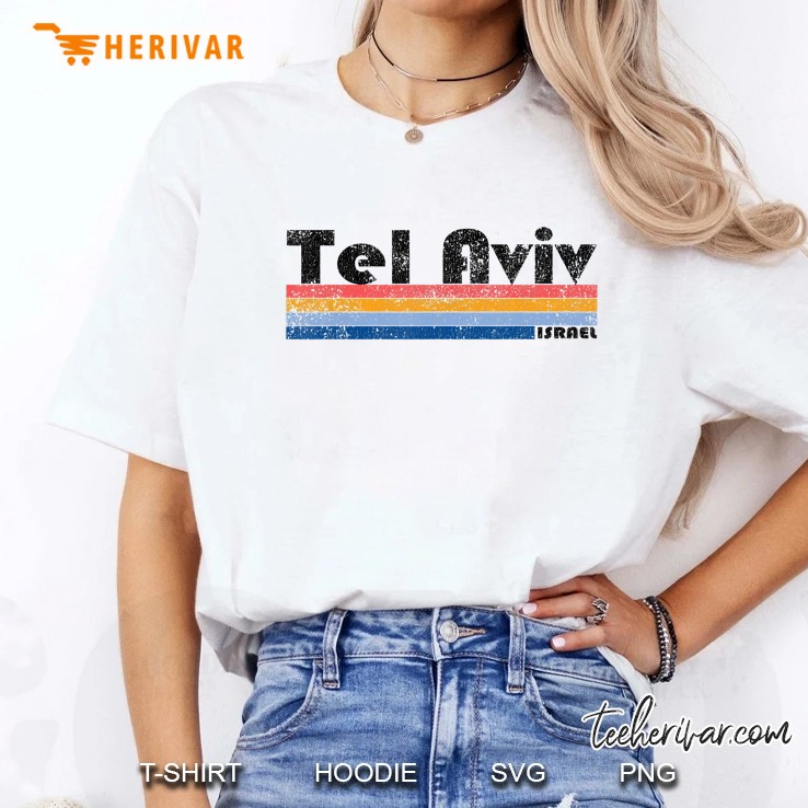 Vintage 1980S Style Tel Aviv Israel Ladies Tee