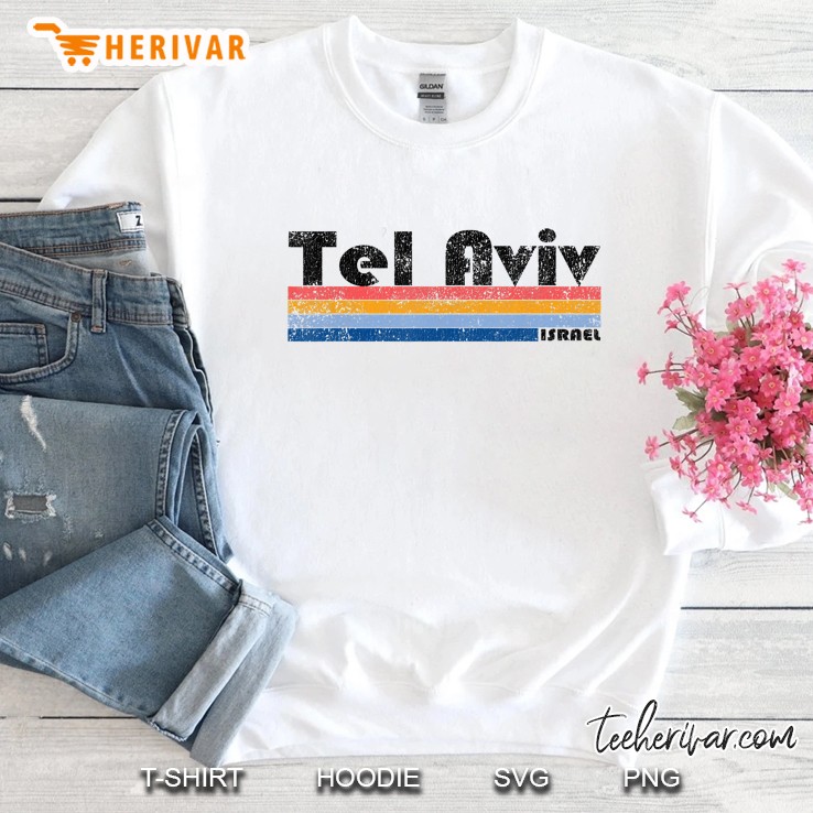 Vintage 1980S Style Tel Aviv Israel Sweatshirt