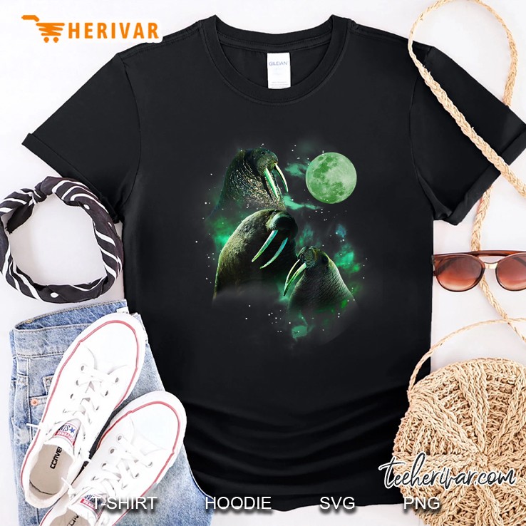 3 Walrus Moon Funny Parody Shirt